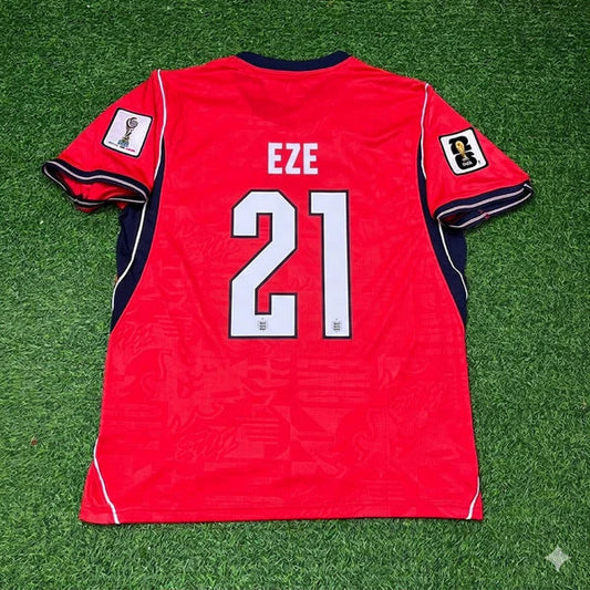 2026 WORLD CUP EBERECHI EZE TEAM ENGLAND RED JERSEY