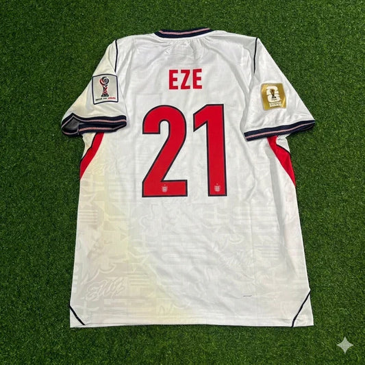 2026 WORLD CUP EBERECHI EZE TEAM ENGLAND WHITE JERSEY