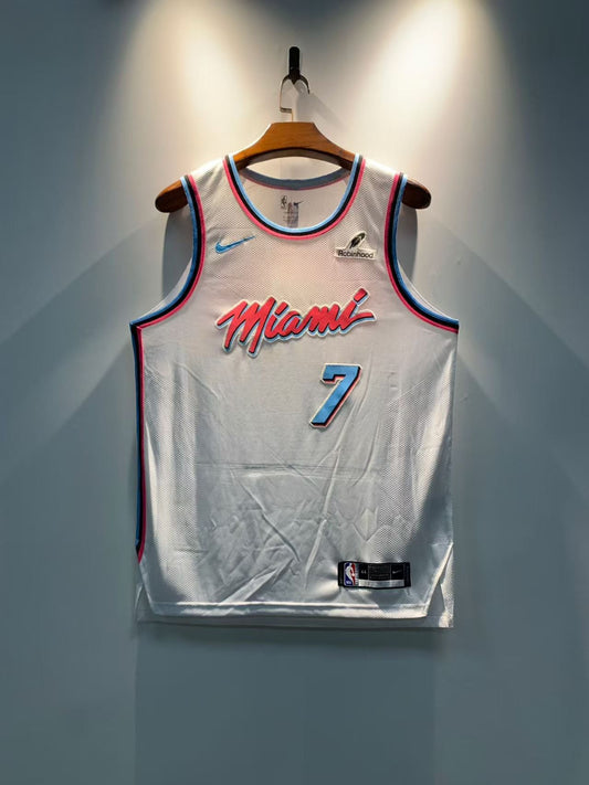 MIAMI HEAT GIANNIS ANTETOKOUNMPO WHITE VICE CITY JERSEY