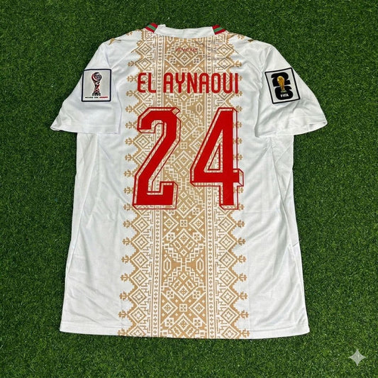 2026 WORLD CUP NEIL EL AYNAOUI TEAM MOROCCO WHITE JERSEY
