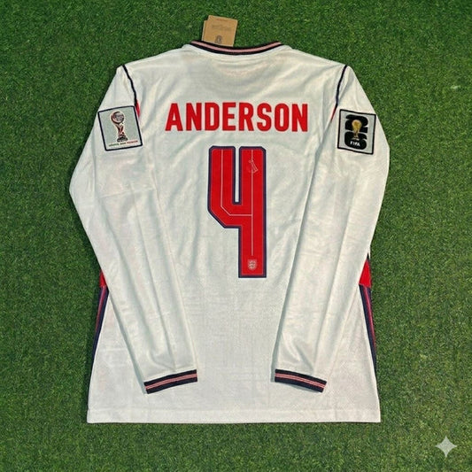 2026 WORLD CUP ELLIOT ANDERSON TEAM ENGLAND WHITE JERSEY
