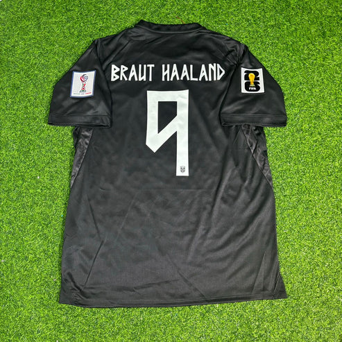 2026 WORLD CUP BRAUT HAALAND TEAM NORWAY BLACK JERSEY
