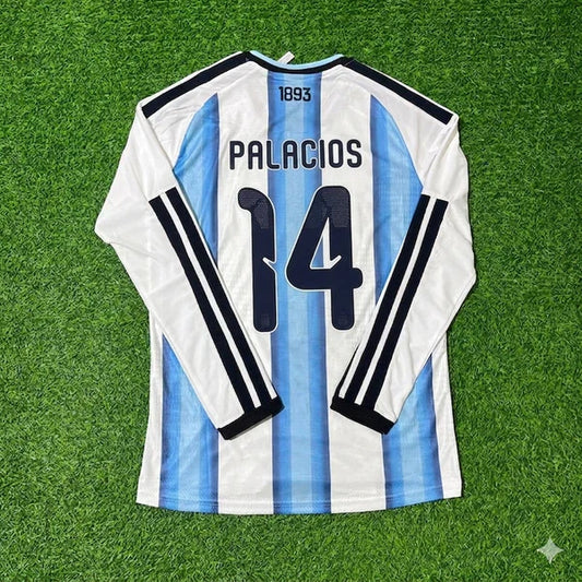 2026 WORLD CUP EXEQUIEL PALACIOS TEAM ARGENTINA BLUE JERSEY