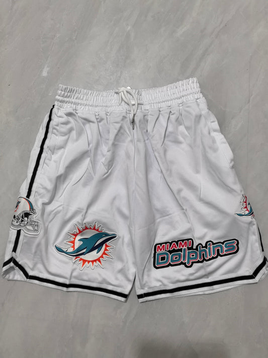 MIAMI DOLPHINS WHITE SHORTS