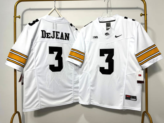 IOWA HAWKEYES COOPER DEJEAN WHITE JERSEY