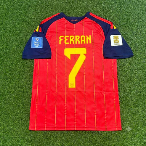 2026 WORLD CUP FERRAN TORRES TEAM SPAIN RED JERSEY