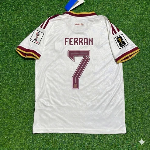 2026 WORLD CUP FERRAN TORRES TEAM SPAIN WHITE JERSEY