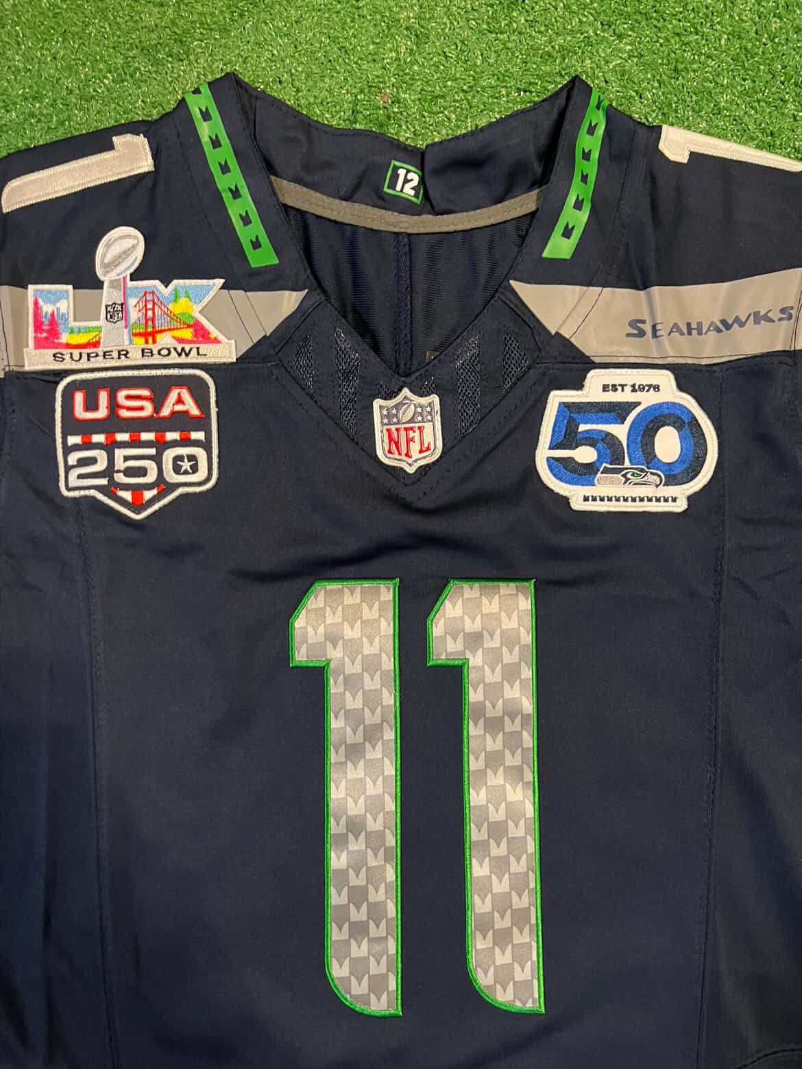 Jaxon Smith Njigba Super Bowl Edition Jersey
