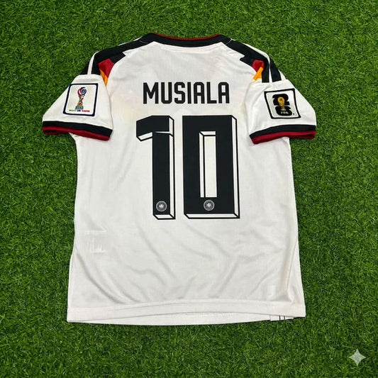 2026 WORLD CUP JAMALMUSIALA TEAM GERMANY WHITE JERSEY