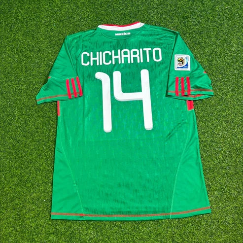 2010 WORLD CUP JAVIER HERNANDEZ TEAM MEXICO GREEN JERSEY