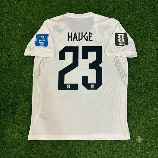 2026 WORLD CUP JENS PETTER HAUGE TEAM NORWAY WHITE JERSEY