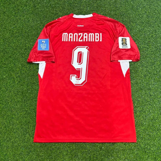 2026 WORLD CUP DENIS ZAKARIA TEAM SWITZERLAND RED JERSEY