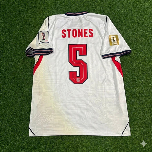 2026 WORLD CUP JOHN STONES TEAM ENGLAND WHITE JERSEY