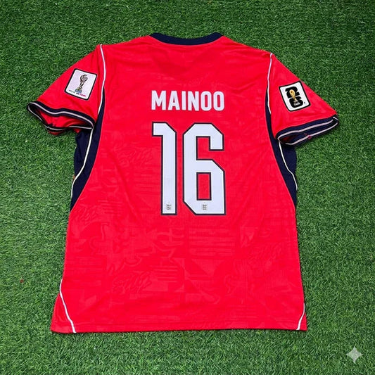 2026 WORLD CUP KOBBIE MAINOO TEAM ENGLAND RED JERSEY
