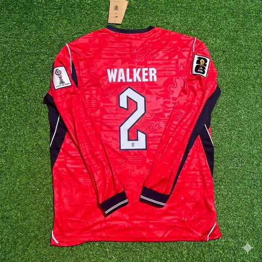 2026 WORLD CUP KYLE WALKER TEAM ENGLAND RED JERSEY