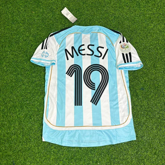 Lionel Messi Argentina 2006 World Cup Retro Soccer Jersey
