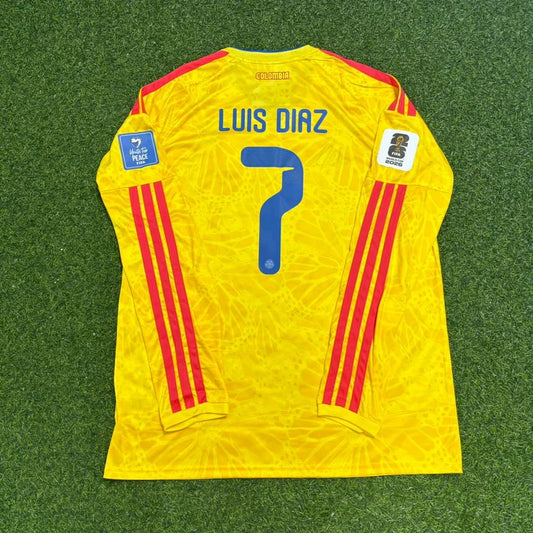 2026 WORLD CUP LUIS DIAZ TEAM COLOMBIA YELLOW JERSEY