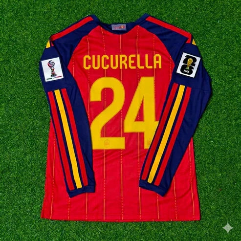 2026 WORLD CUP MARC CUCURELLA TEAM SPAIN RED JERSEY