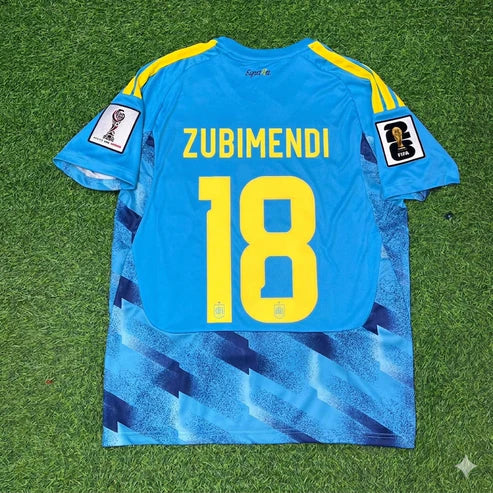 2026 WORLD CUP MARTIN ZUBIMENDI TEAM SPAIN BLUE JERESEY