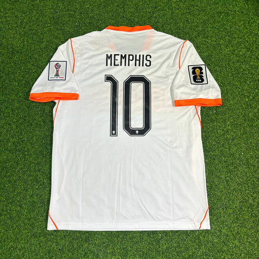 2026 WORLD CUP MEMPHIS DEPAY TEAM NETHERLANDS WHITE JERSEY