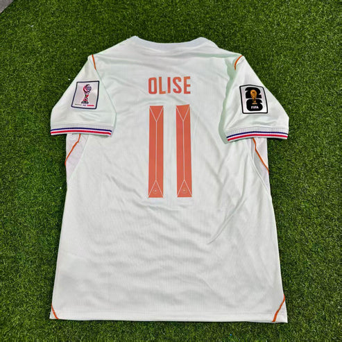 2026 World Cup Michael Olise Team France White Jersey