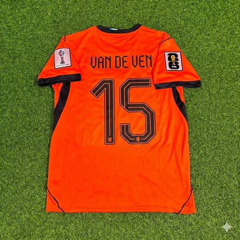 2026 WORLD CUP MIXKY VAN DE VEN TEAM NETHERLANDS ORANGE JERSEY