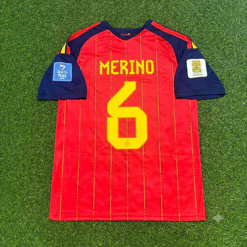 2026 WORLD CUP MIKEL MERINO TEAM SPAIN RED JERSEY