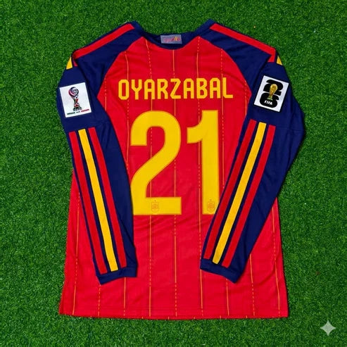 2026 WORLD CUP MIKEL OYARZAVBAL TEAM SPAIN RED JERSEY