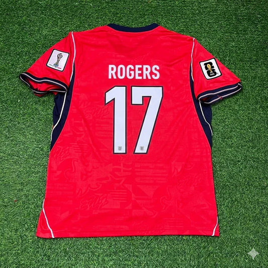 2026 WORLD CUP MORGAN ROGERS TEAM ENGLAND RED JERSEY
