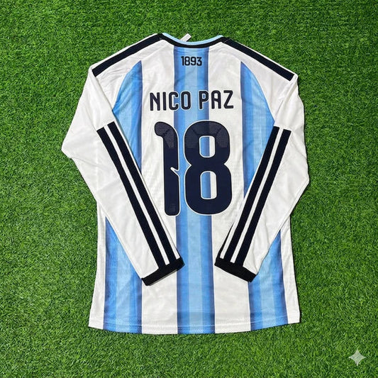 2026 WORLD CUP NICO PAZ TEAM ARGENTINA BLUE JERSEY