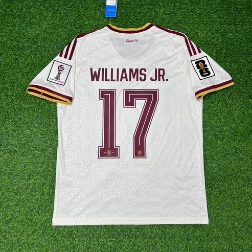 2026 WORLD CUP NICO WILLIAMS TEAM SPAIN WHITE JERESEY