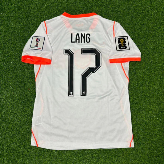 2026 WORLD CUP NOA LANG TEAM NETHERLANDS WHITE JERSEY