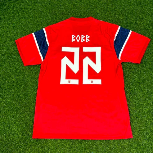 2026 WORLD CUP OSCAR BOBB TEAM NORWAY RED JERSEY