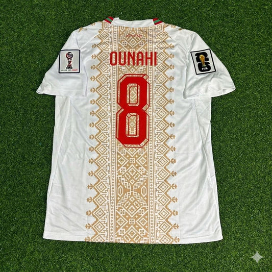 2026 WORLD CUP AZZEDINE OUNAHI TEAM MOROCCO WHITE JERSEY