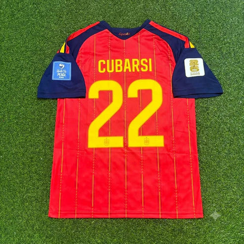 2026 WORLD CUP PAU CUBARSI TEAM SPAIN RED JERSEY