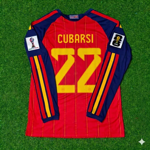 2026 WORLD CUP PAU CUBARSI TEAM SPAIN RED JERSEY