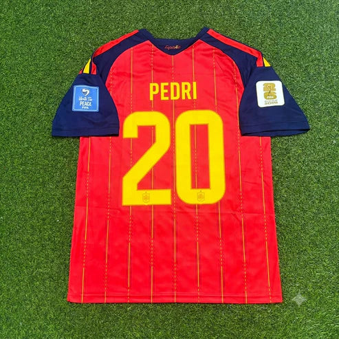 2026 WORLD CUP PEDRI TEAM SPAIN RED JERSEY