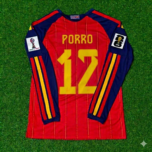 2026 WORLD CUP PEDRO PORRO TEAM SPAIN RED JERSEY
