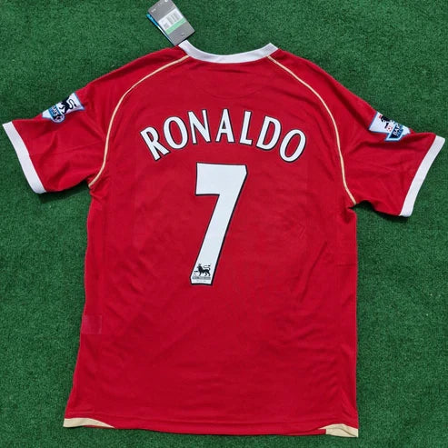 Cristiano Ronaldo #cr7 Manchester United 2006/07 Red Jersey