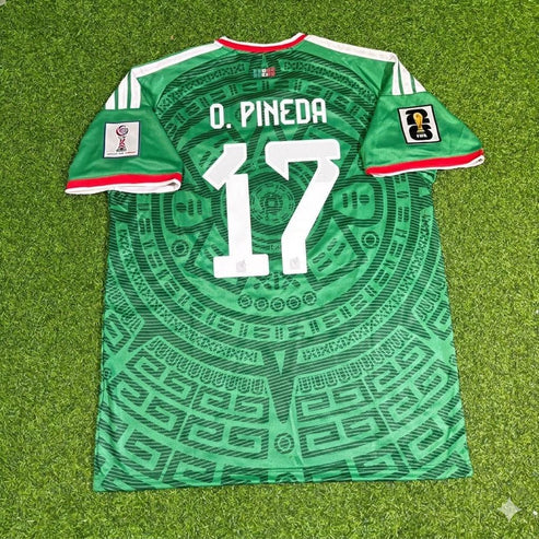2026 WORLD CUP ORBELIN PINEDA TEAM MEXICO GREEN JERSEY