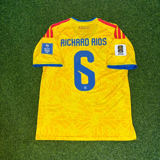 2026 WORLD CUP RICHARD RIOS TEAM COLOMBIA YELLOW JERSEY