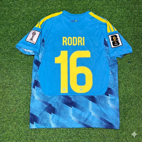 2026 WORLD CUP RODRI TEAM SPAIN BLUE JERESEY