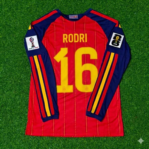 2026 WORLD CUP RODRI TEAM SPAIN RED JERSEY