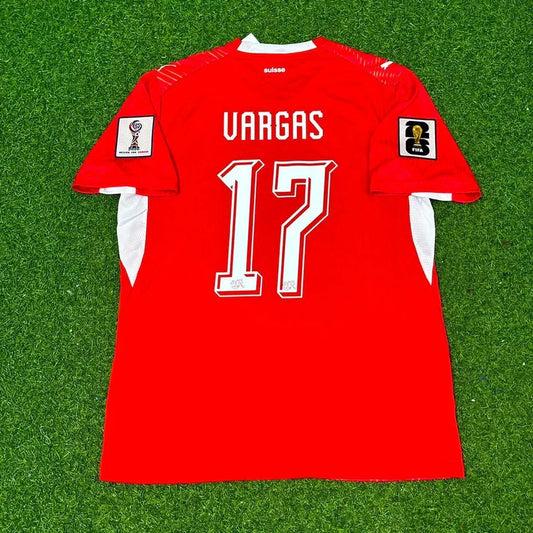 2026 WORLD CUP RUBEN VARGAS TEAM SWITZERLAND RED JERSEY