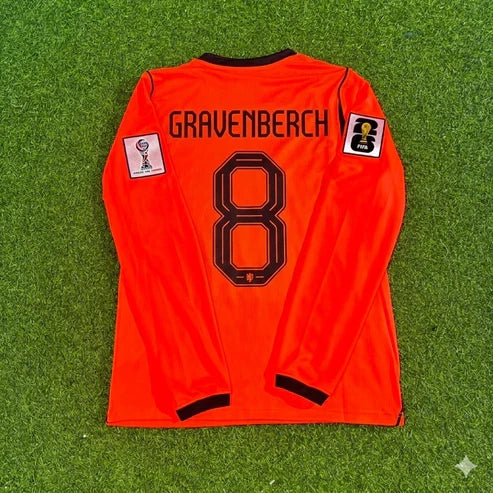 2026 WORLD CUP RYAN GRAVENBERCH TEAM NETHERLANDS ORANGE JERSEY