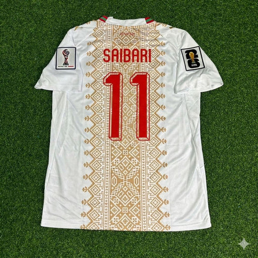 2026 WORLD CUP ISMAEL SAIBARI TEAM MOROCCO WHITE JERSEY