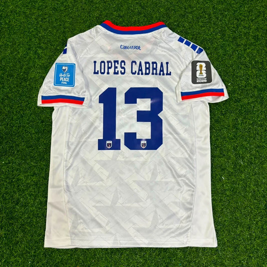 2026 WORLD CUP SIDNY LOPES TEAM CAPE VERDE WHITE JERSEY