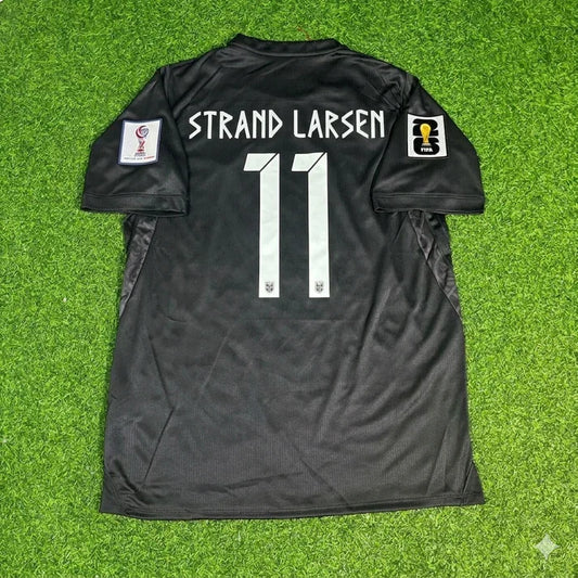 2026 WORLD CUP JORGEN STRAND LARSEN TEAM NORWAY BLACK JERSEY