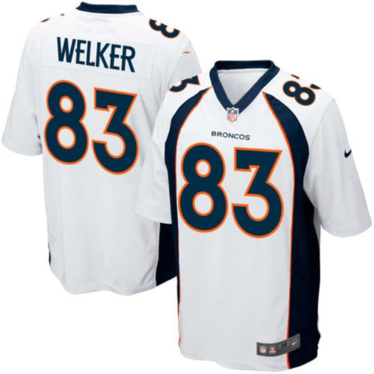 DENVER BRONCOS WES WELKER WHITE JERSEY
