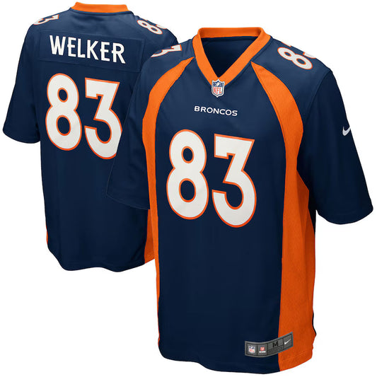 DENVER BRONCOS WES WELKER BLUE JERSEY